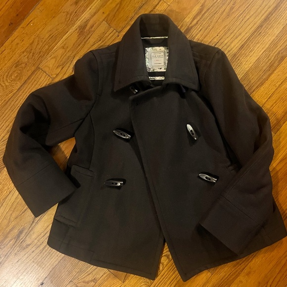 Old Navy Jackets & Blazers - Chocolate Brown Old Navy Short Peacoat